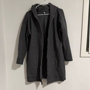 Women's Gray Hooded Coat